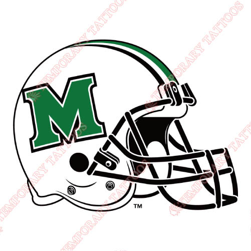 Marshall Thundering Herd Customize Temporary Tattoos Stickers NO.4982